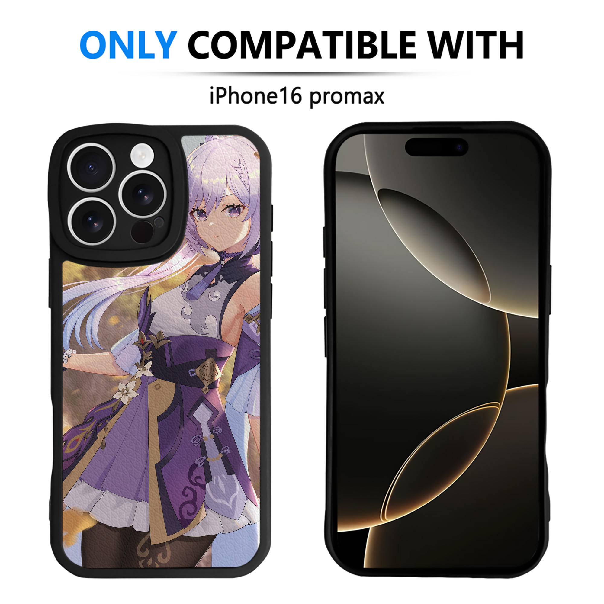 げんし神 genshin 【iPhone 16シリーズ対応】シリコンスマホケース（レザー調） 材質：シリコン